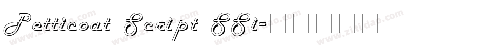 Petticoat Script SSi字体转换